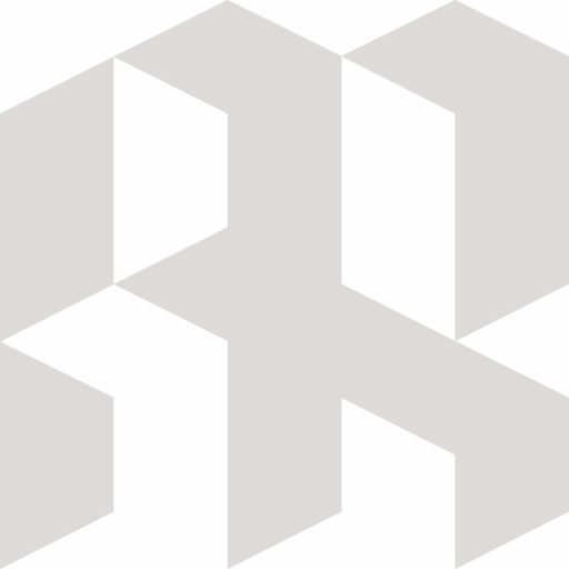 Gray geometric pattern with interlocking hexagonal shapes and angular forms, like speaker grilles, on a light background for a modern tech vibe.